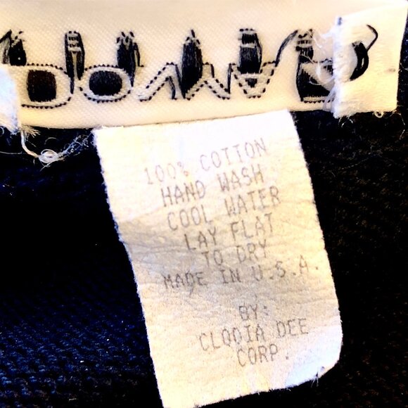 DONYA Z NEW YORK Vintage 80's Black Cardigan Sweater BLING - Picture 8 of 14